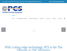 Tablet Screenshot of profilecuttingsystems.com